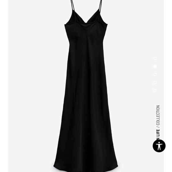 Zara Camisole Midi Dress with Buttons - Picture 2 of 3